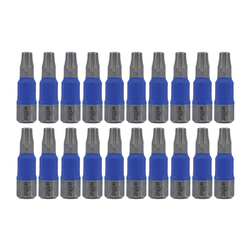 Wiha Torx, Terminator Blue, Torsion, 20-Pack, Screwdriver Bit