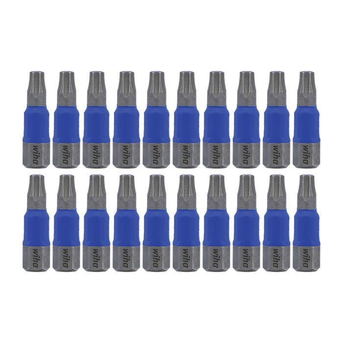 Wiha 70060 TerminatorBlue Impact Bit Torx T25 - 1 Inch - 20 Pack