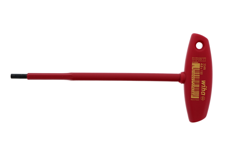Wiha 33441 Insulated Hex Metric T-Handle 4.0mm