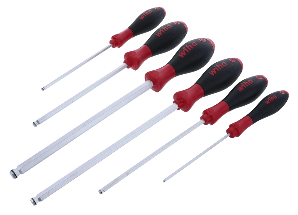 Wiha 36792 6 Piece SoftFinish MagicRing Ball End Screwdriver Set