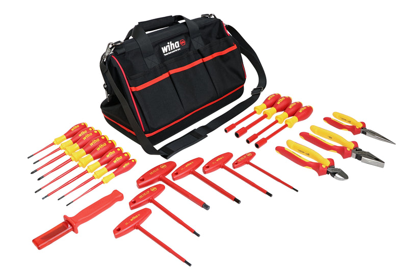 Wiha 32973 22 Piece Insulated Pliers-Cutters and Screwdriver Set
