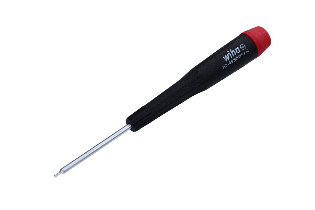 Wiha 26309 Precision Hex Screwdriver .9mm (.035") x 40mm