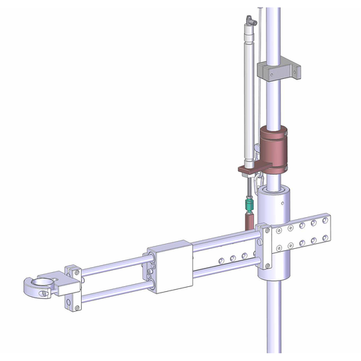 EASY PUSH pneumatic kit for BA 40/100 (R) pushing force 9 kg - stroke 200 mm