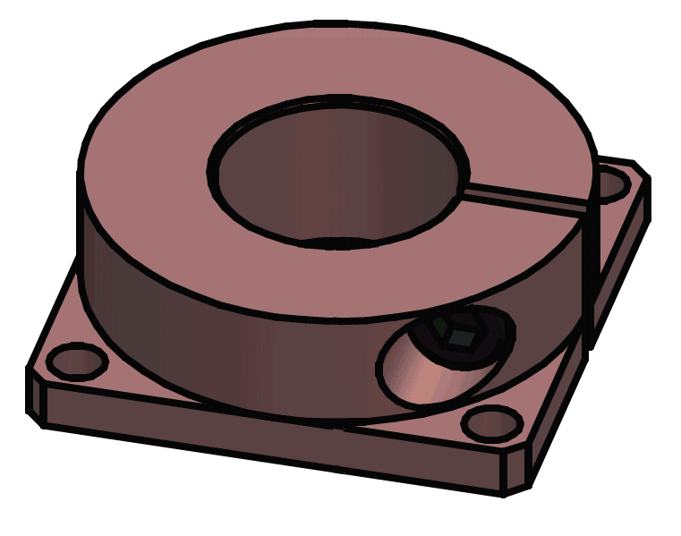 Handle mounting flange