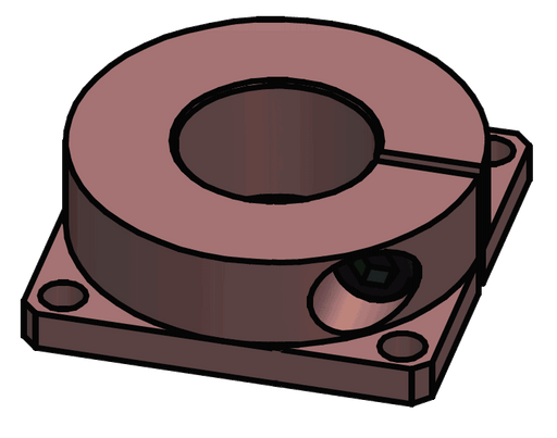 Handle mounting flange