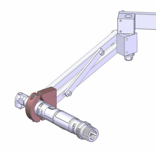 Clamp for angle head tool for BA 12 R