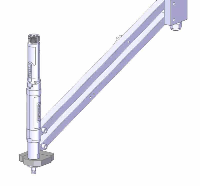 Clamp for straight or angle head tool for BA 180 R
