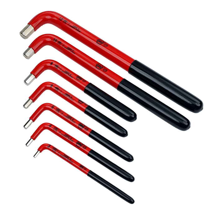 Wiha 13691 7 Piece Insulated Hex L-Key Set