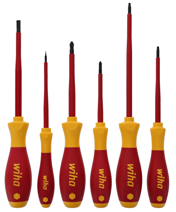 Wiha 35891 6 Piece Insulated SoftFinish Screwdriver Set