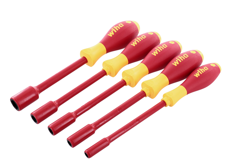 Wiha 32292 5 Piece Insulated SoftFinish Nut Driver Set - Inch