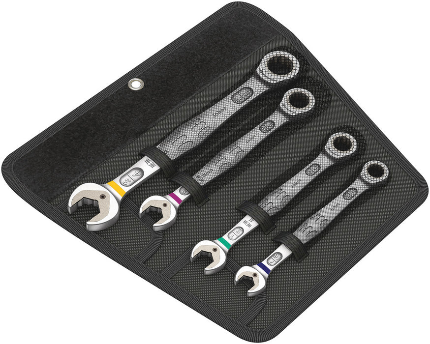 Wera 05073295001, 6000 Joker 4 Imperial Set 1 Set of ratcheting combination wrenches, Imperial