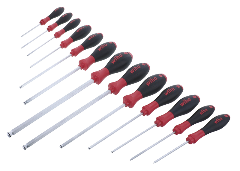 Wiha 36795 13 Piece SoftFinish MagicRing Ball End Screwdriver Set