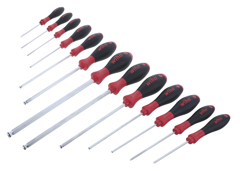 Wiha 36795 13 Piece SoftFinish MagicRing Ball End Screwdriver Set