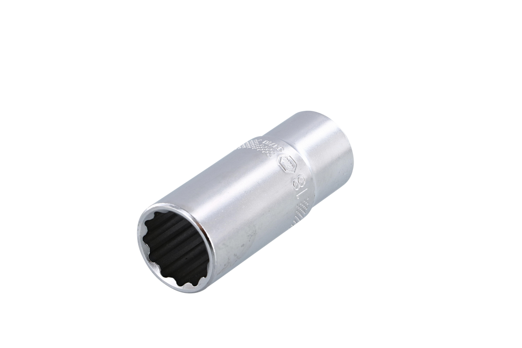 Wiha 33761 12 Point - 3/8" Drive Deep Socket 18.0mm