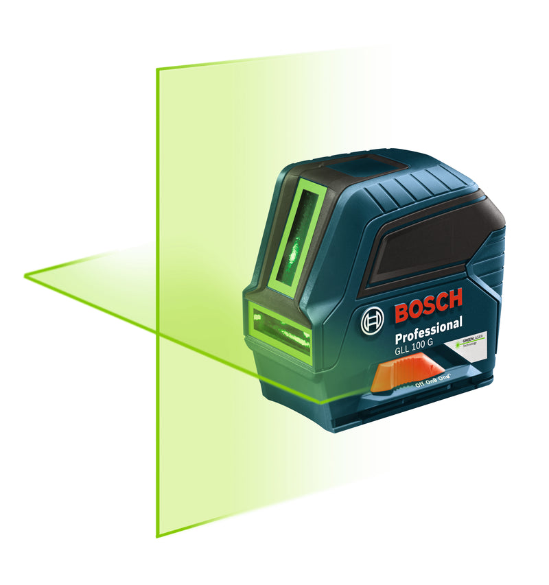 Bosch GLL 100 G, Green-Beam Self-Leveling Cross-Line