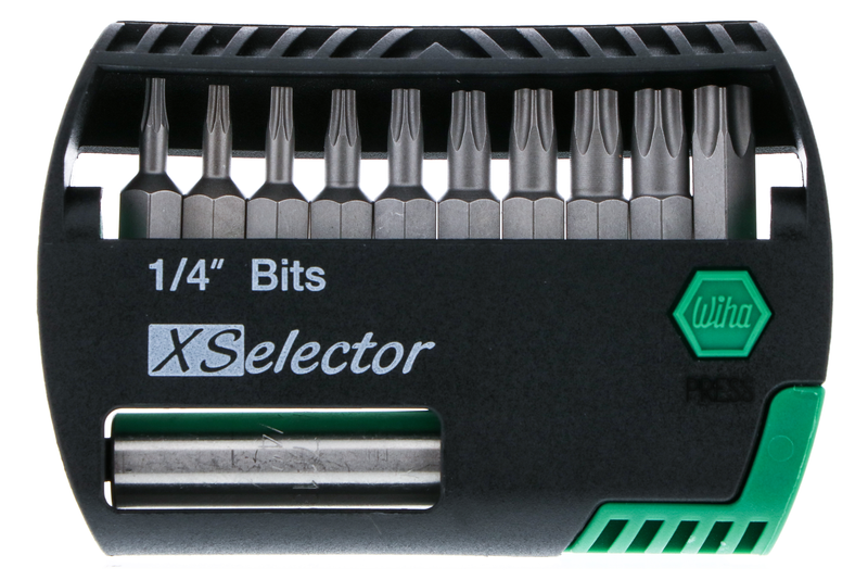 Wiha 79445 11 Piece Torx Xselector and Magnetic Bit Holder Set - T7 - T40