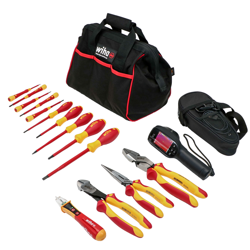 Wiha 91803 15 Piece Insulated Tool Kit with HIKMICRO Thermal Inspection Camera
