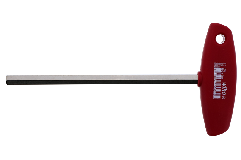 Wiha 33427 Classic Grip Hex Metric T-Handle 10.0mm x 200mm