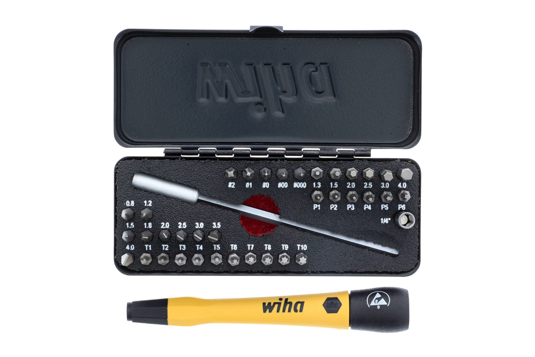 Wiha 75980 39 Piece GoBox ESD Safe Micro Bits Set