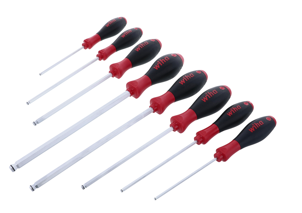 Wiha 36793 8 Piece SoftFinish MagicRing Ball End Screwdriver Set