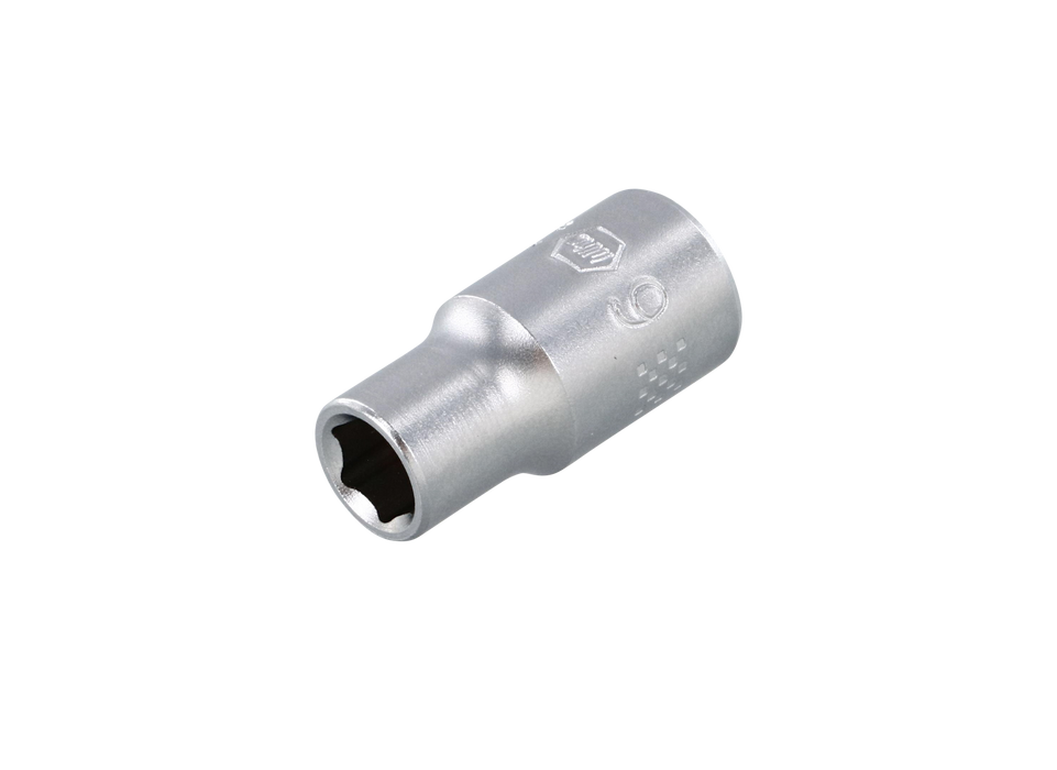 Wiha 33319 6 Point - 1/4 Inch Drive Socket - 6.0mm x 25mm