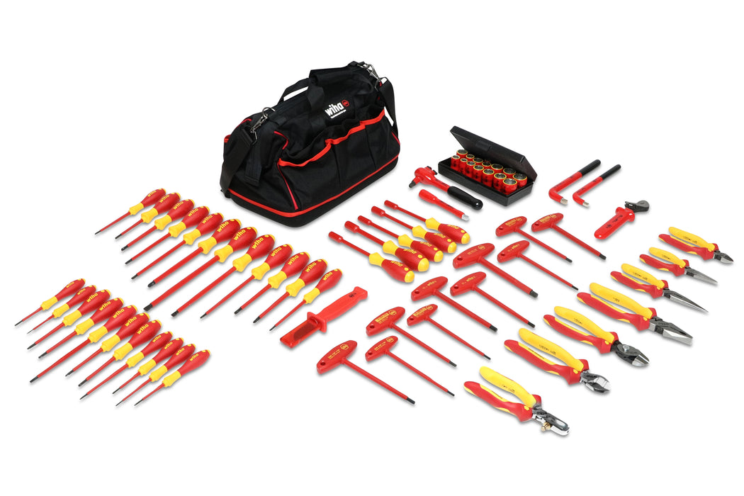 Wiha 32876 66 Piece Insulated Pliers-Cutters and Screwdriver Set