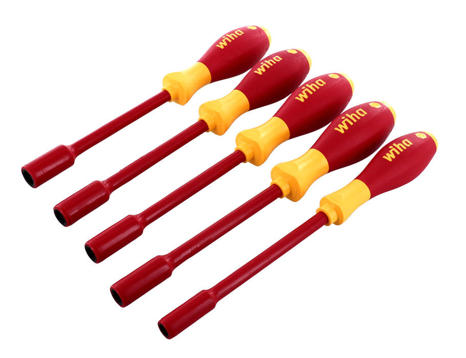 Wiha 32291 5 Piece Insulated SoftFinish Nut Driver Set - Metric