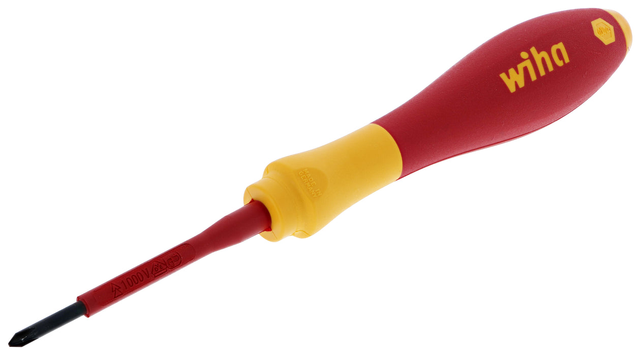 Wiha 32100 Insulated SoftFinish Phillips Screwdriver #0 x 60mm