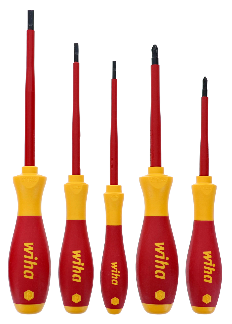 Wiha 32084 5 Piece Insulated SoftFinish Screwdriver Set
