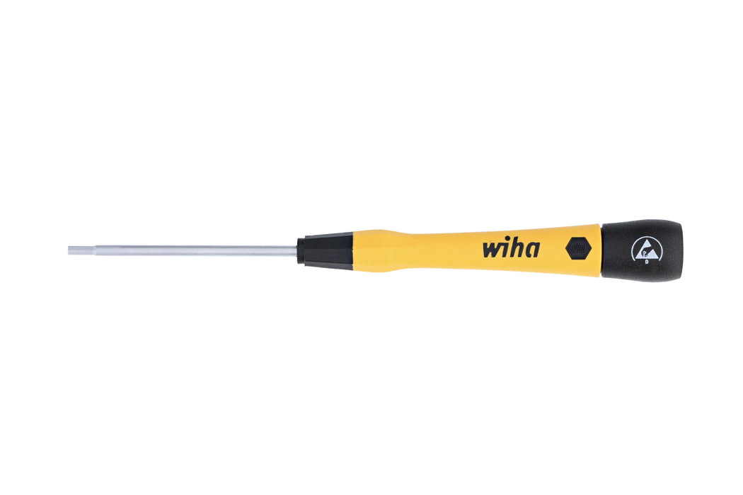 Wiha 27555 ESD Safe PicoFinish Precision Hex Screwdriver - 2.5mm x 60mm