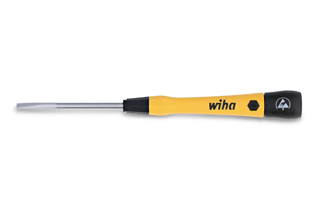 Wiha 27281 ESD Safe PicoFinish Precision Screwdriver - Slotted 4.0mm x 60mm