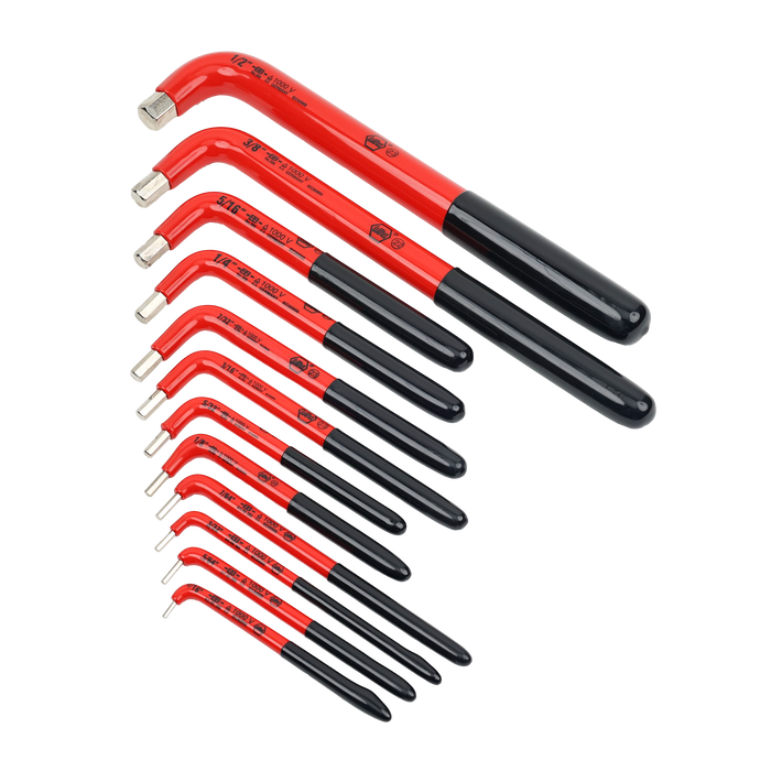 Wiha 13694 12 Piece Insulated Hex L-Key Set