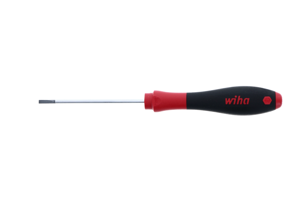 Wiha 30204 SoftFinish Slotted Screwdriver 3.0mm x 80mm