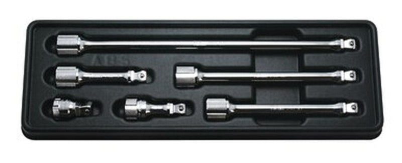 Ko-Ken PK3763/6, 3/8 Sq. Dr. Wobble-Fix Extension Bar set  32-250mm ABS Tray   6 pieces
