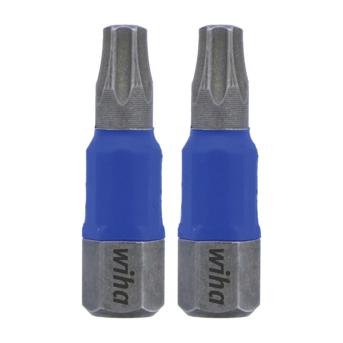 Wiha 70020 TerminatorBlue Impact Bit Torx T25 - 1 Inch - 2 Pack