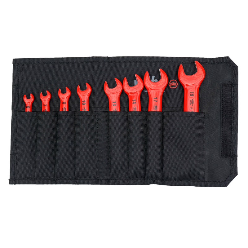 Wiha 20093 8 Piece Insulated Open End Wrench Set - Metric