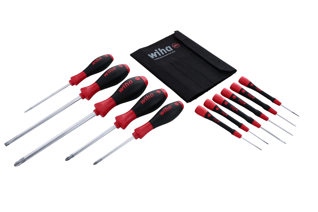 Wiha 30293 11 Piece SoftFinish and PicoFinish Precision Screwdriver Driver Set