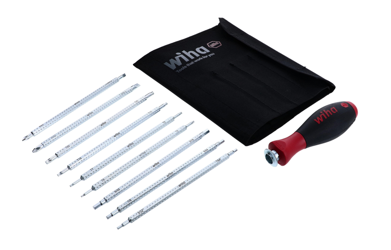 Wiha 28199 10 Piece Drive-Loc VI Combination Blade Set