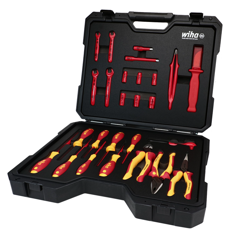Wiha 91890 26 Piece Insulated Hybrid & EV Essentials Tool Kit