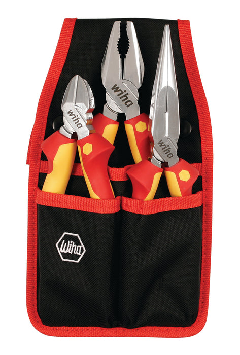 Wiha 32873 3 Piece Insulated Pliers-Cutters Set