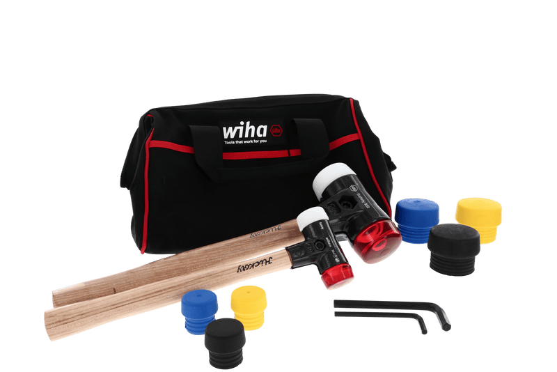 Wiha 83290 14 Piece Split Head Mallet Set in Tool Bag