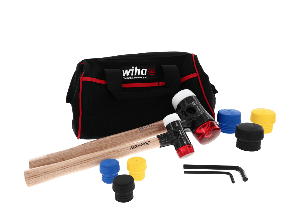 Wiha 83290 14 Piece Split Head Mallet Set in Tool Bag