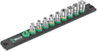 Wera 05005400001, Magnetic socket rail A 4 Zyklop socket set, 1/4" drive