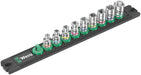 Wera 05005420001, Magnetic socket rail A Imperial 1 Zyklop socket set, 1/4" drive, imperial