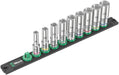 Wera 05005440001, Magnetic socket rail B Deep 1 socket set, 3/8" drive