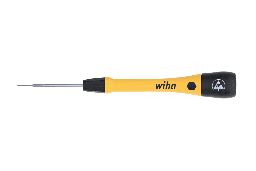 Wiha 27270 ESD Safe PicoFinish Precision Screwdriver - Slotted .8mm x 40mm