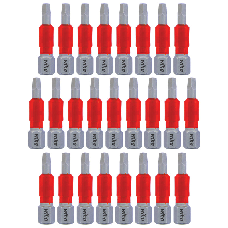 Wiha Square, MaxxTor, Torsion, 25-Pack, Screwdriver Bit