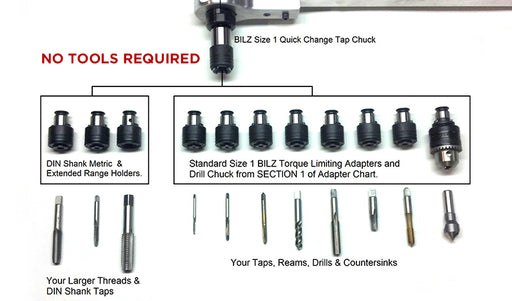 ETA TLA-1PSS, Torque Limiting Tap Adapter