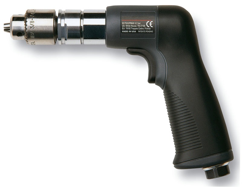 Ingersoll Rand QP381D, 1/4" Air Drill, 3800 RPM, 13.3 in-lb Torque, Memory Chip, Pistol