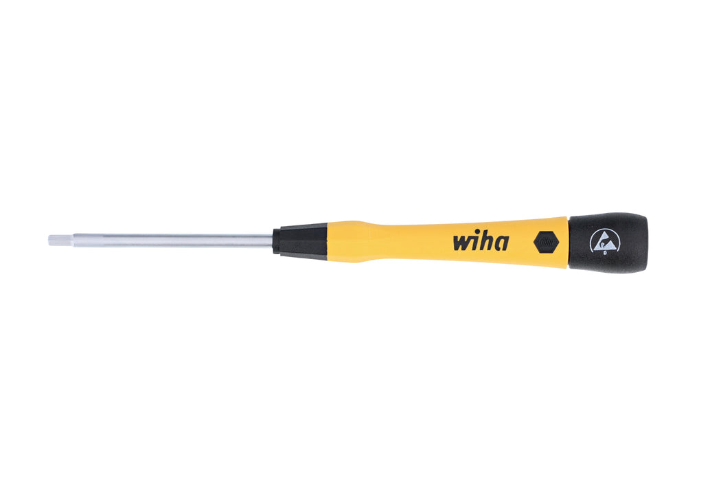 Wiha 27556 ESD Safe PicoFinish Precision Hex Screwdriver - 3mm x 60mm